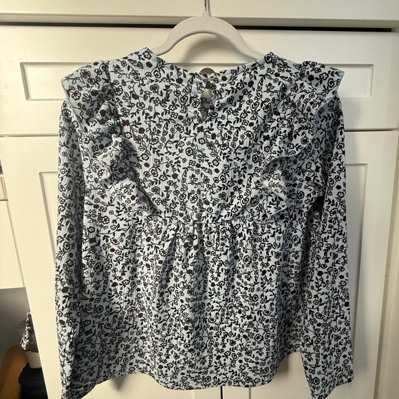 Zara Kids Blue Floral blouse - Picture 3 of 3